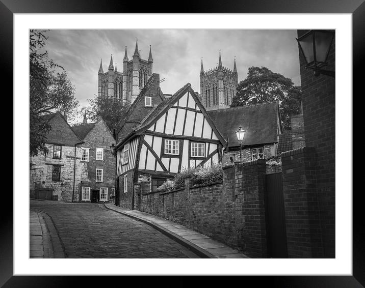 The Crooked House, Lincoln Framed Mounted Print by Andrew Scott