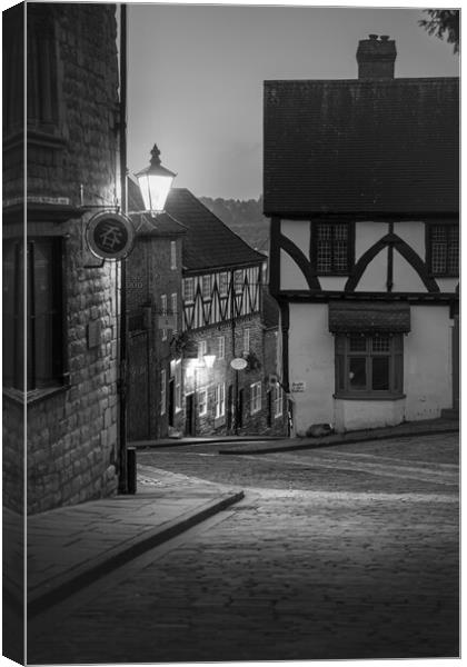 Looking down Steep Hill Lincoln  Canvas Print by Andrew Scott