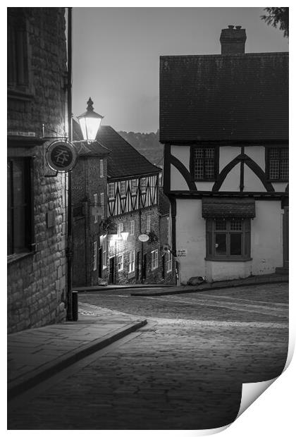 Looking down Steep Hill Lincoln  Print by Andrew Scott