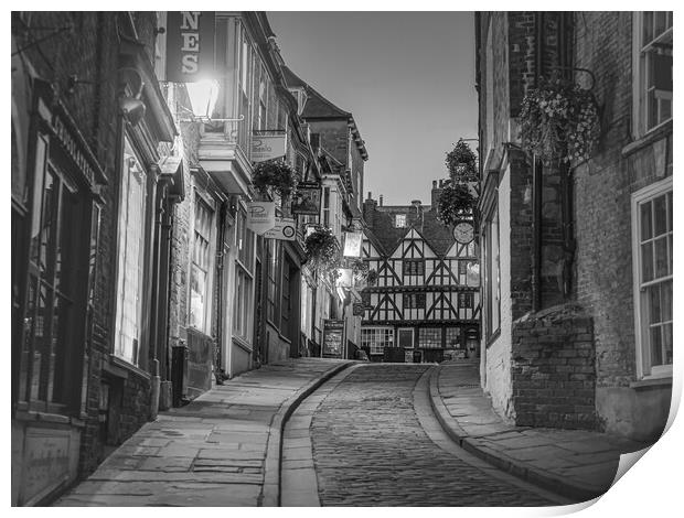 Steep Hill Lincoln Print by Andrew Scott
