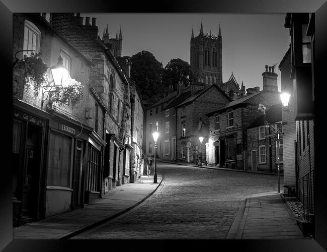 Lincoln at night  Framed Print by Andrew Scott