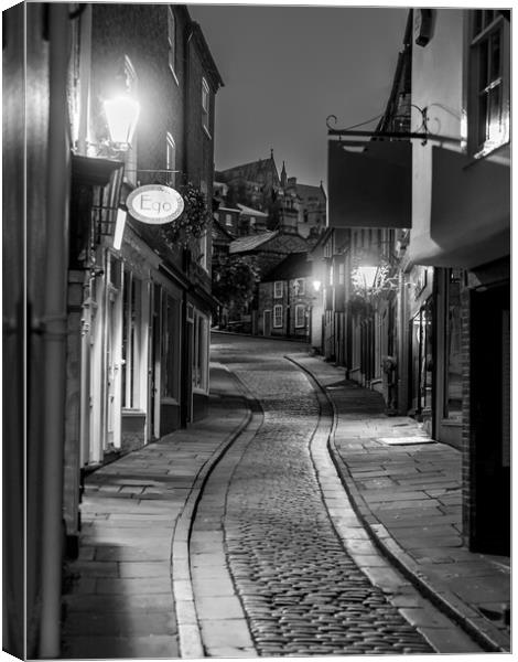 The cobbles of the Strait Lincoln  Canvas Print by Andrew Scott