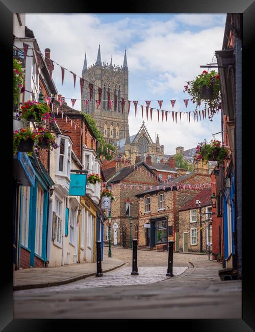 Lincoln Cathedral from The Strait Framed Print by Andrew Scott