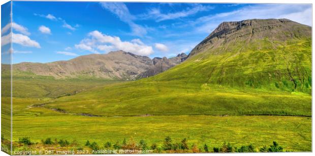 Black Cuillin Mountain The Path To The Fairy Pools Isle Of Skye Glenbrittle Scotland Canvas Print by OBT imaging