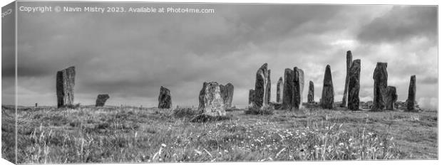 Calanais Standing Stones, Isle of Lewis Canvas Print by Navin Mistry