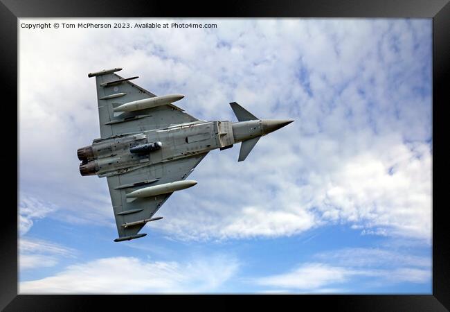 RAF's Formidable Eurofighter Typhoon Framed Print by Tom McPherson