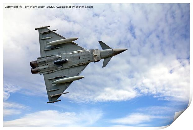 RAF's Formidable Eurofighter Typhoon Print by Tom McPherson