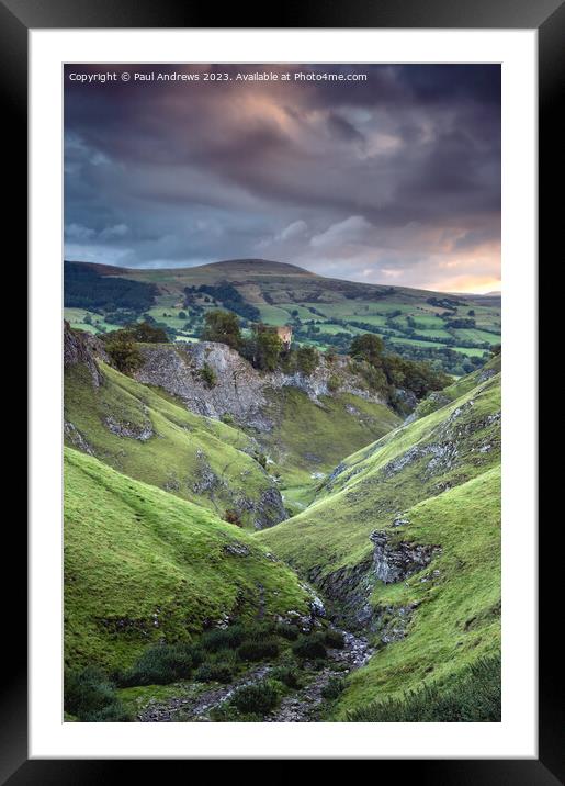 Cave Dale Framed Mounted Print by Paul Andrews