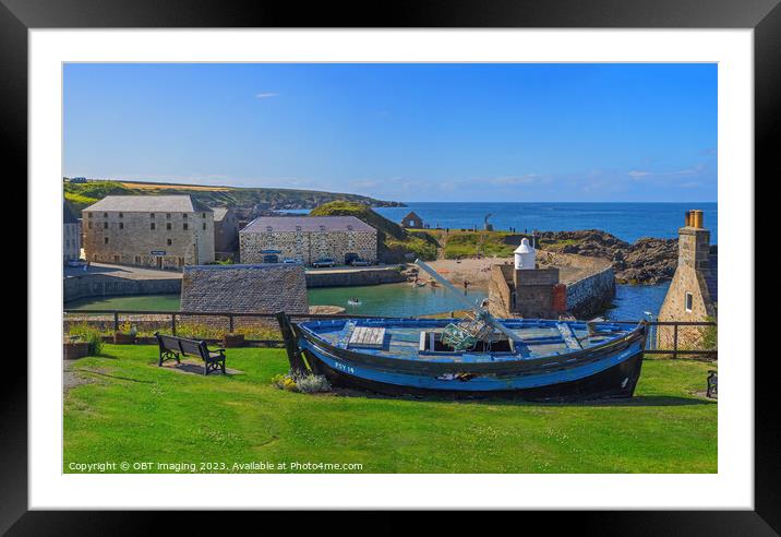 Portsoy 17th Century Harbour Fishing Village Scotland Aberdeenshire Framed Mounted Print by OBT imaging