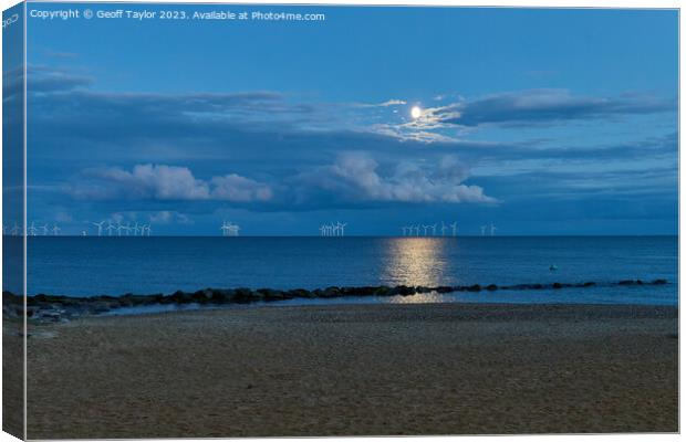 Moon rise Canvas Print by Geoff Taylor