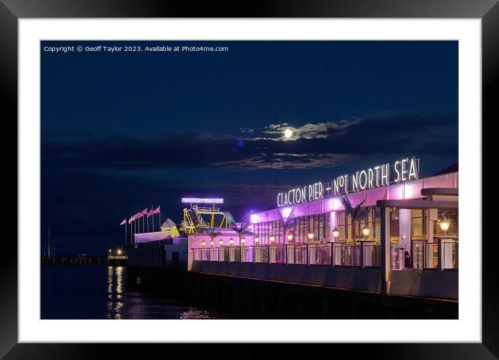 Clacton pier Framed Mounted Print by Geoff Taylor