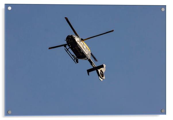 Police Helicopter III Acrylic by Glen Allen