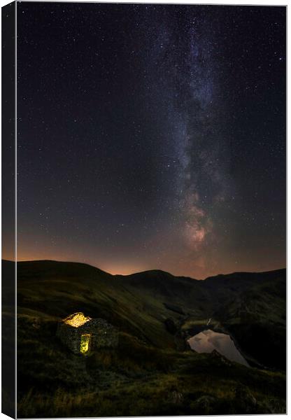 Milky Way over Haweswater  Canvas Print by Jonny Gios