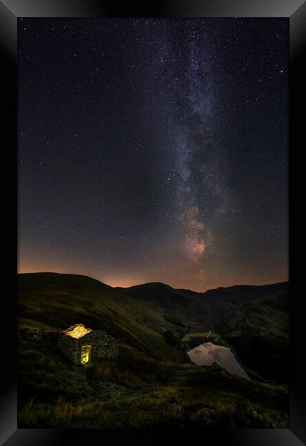 Milky Way over Haweswater  Framed Print by Jonny Gios