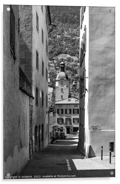 Brig Old Town View, Switzerland Acrylic by Imladris 