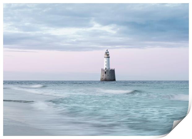 A pastel sunset at Rattray Lighthouse  Print by Anthony McGeever