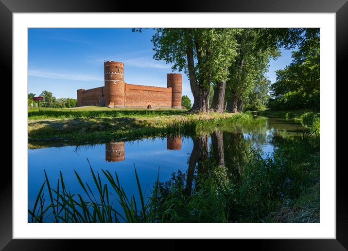 Medieval Castle By The River Framed Mounted Print by Artur Bogacki