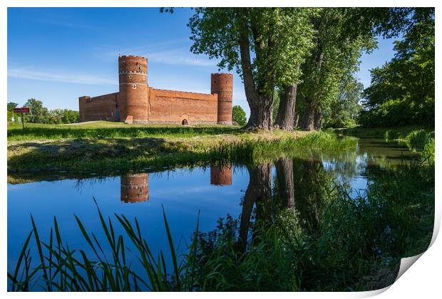 Medieval Castle By The River Print by Artur Bogacki