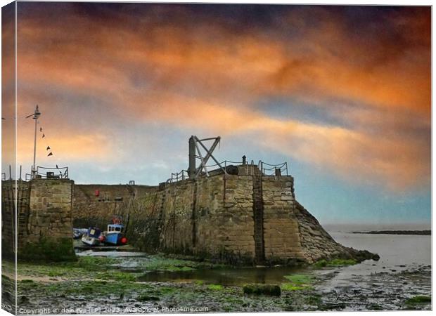 Medieval Fortress Amidst Aquatic Embrace CRAIL HAR Canvas Print by dale rys (LP)