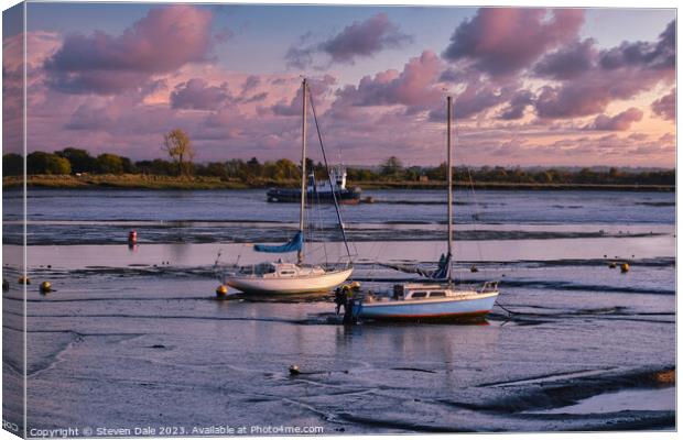 Tranquil Twilight: Heybridge's Historic Haven Canvas Print by Steven Dale