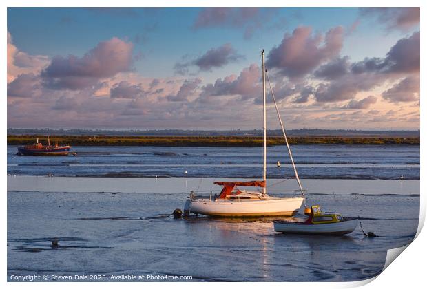 Sailing Boat Essex Print by Steven Dale