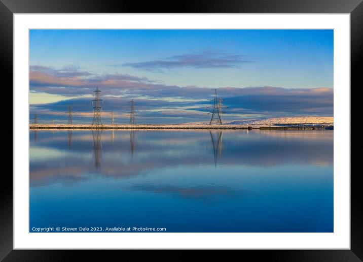 Blackstone Edge Reservoir Framed Mounted Print by Steven Dale