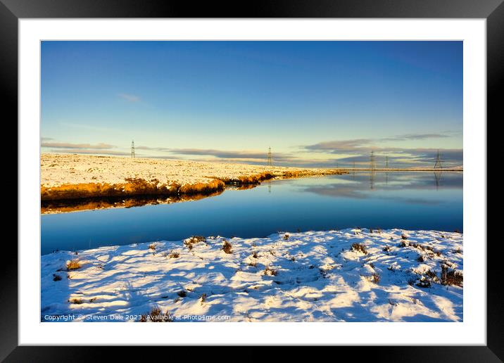 Winter Shadows Framed Mounted Print by Steven Dale