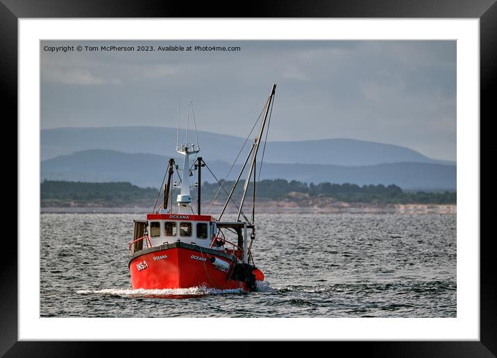 'Burghead's Brave INS1 Oceana' Framed Mounted Print by Tom McPherson