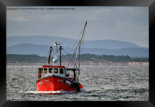 'Burghead's Brave INS1 Oceana' Framed Print by Tom McPherson