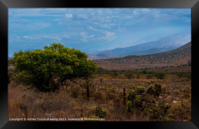 A cloudy day in the Klein Karoo. Framed Print by Adrian Turnbull-Kemp