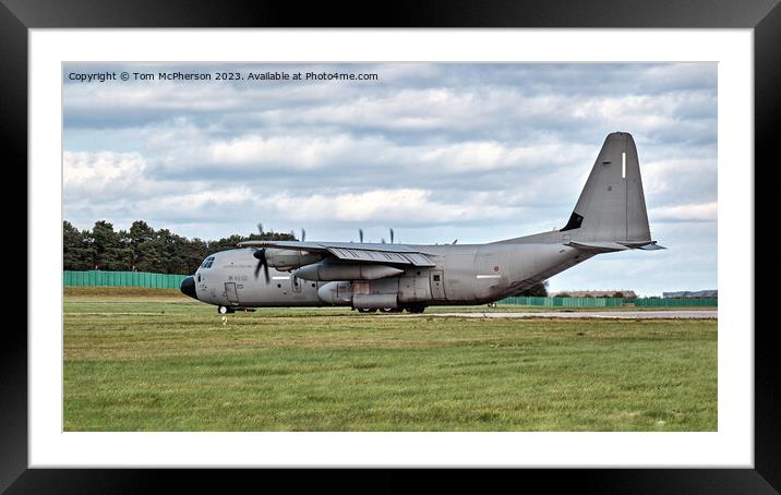 Lockheed Martin C-130J-30 Hercules Framed Mounted Print by Tom McPherson