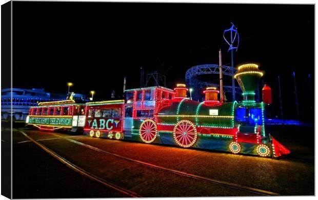 Blackpool Illuminated Tram  Canvas Print by Michele Davis