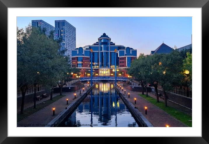 Victoria Building, Salford Quays Framed Mounted Print by Michele Davis