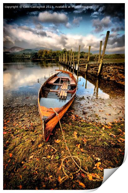 Autumn Calm - Derwent Water Print by Cass Castagnoli