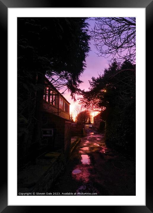 Enchanting Twilight on Little Clegg Road Framed Mounted Print by Steven Dale