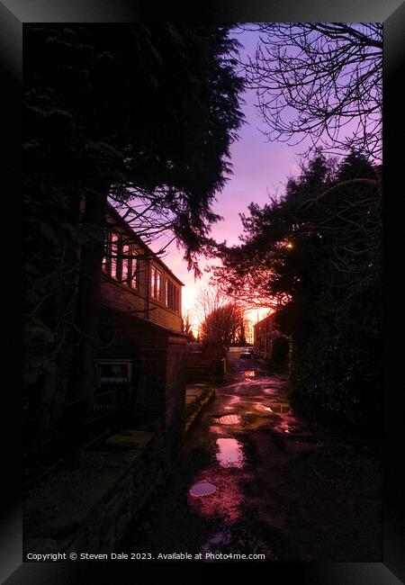 Enchanting Twilight on Little Clegg Road Framed Print by Steven Dale