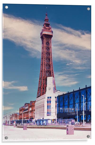 Blackpool Tower's Timeless Grandeur Acrylic by Steven Dale