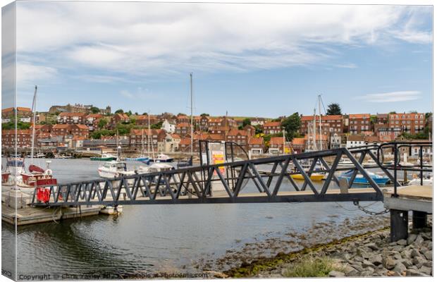 Whitby marina, North Yorkshire Canvas Print by Chris Yaxley