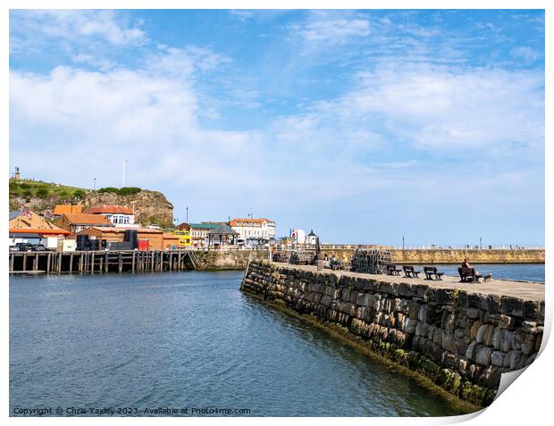 Tate Hill Pier, Whitby Print by Chris Yaxley