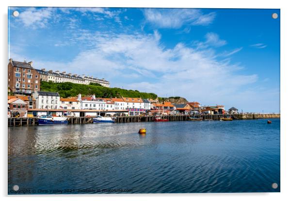View across Whitby, North Yorkshire Coast Acrylic by Chris Yaxley