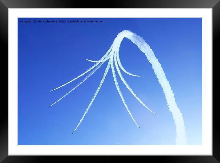 Unveiling the Red Arrows Precision Framed Mounted Print by Mark Chesters