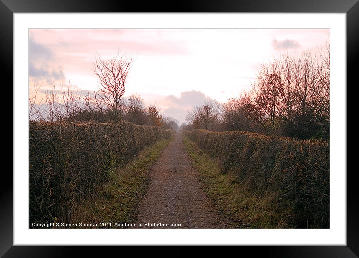 Bowes Path Home Framed Mounted Print by Steven Stoddart
