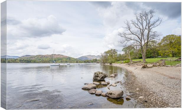 East shore of Lake Windermere Canvas Print by Jason Wells