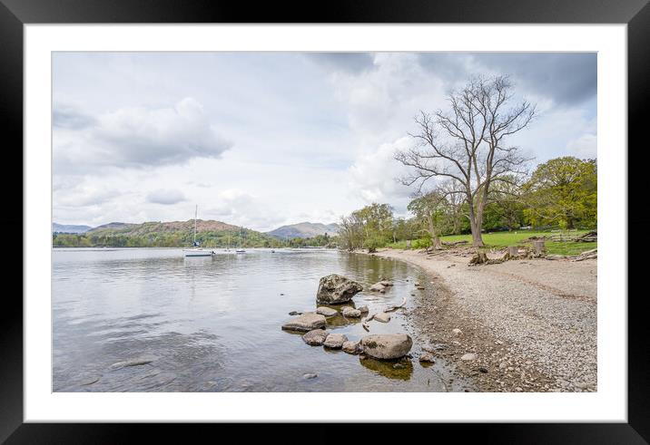 East shore of Lake Windermere Framed Mounted Print by Jason Wells