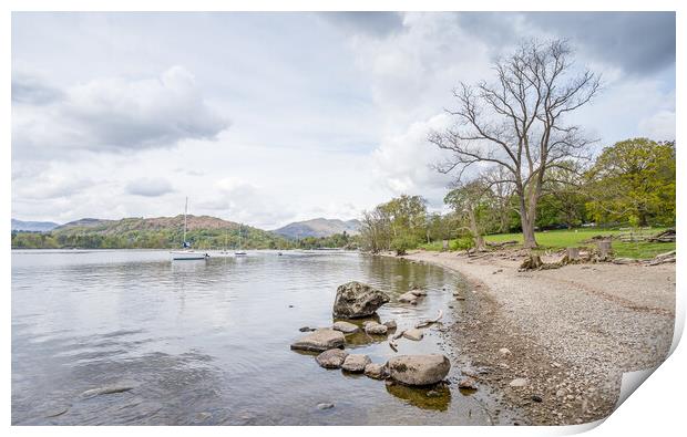 East shore of Lake Windermere Print by Jason Wells