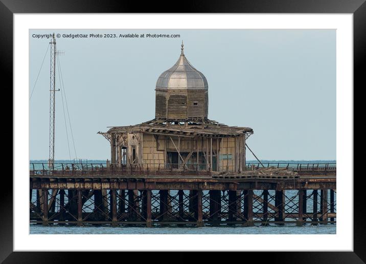 The abandoned Pier Head at Herne Bay. Framed Mounted Print by GadgetGaz Photo