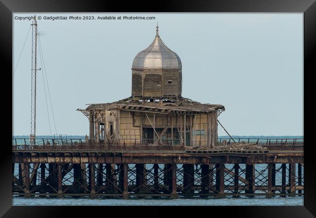 The abandoned Pier Head at Herne Bay. Framed Print by GadgetGaz Photo
