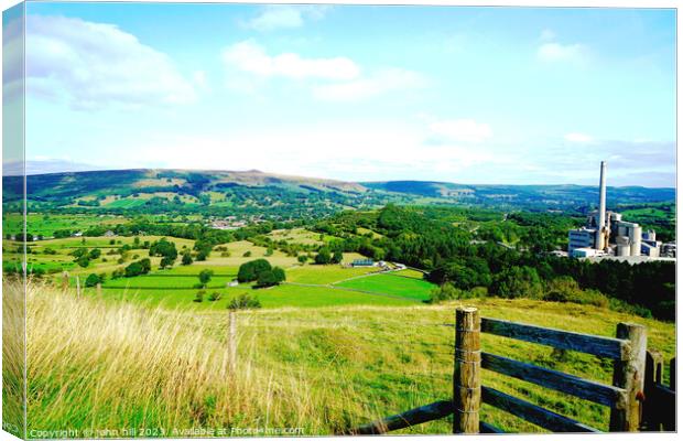 Breathtaking View Over Hope Valley Canvas Print by john hill