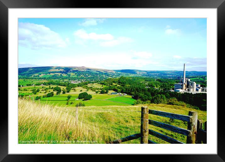 Breathtaking View Over Hope Valley Framed Mounted Print by john hill