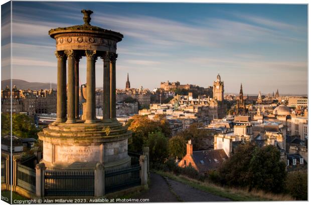 Edinburgh Skyline Canvas Print by Alan Millarvie